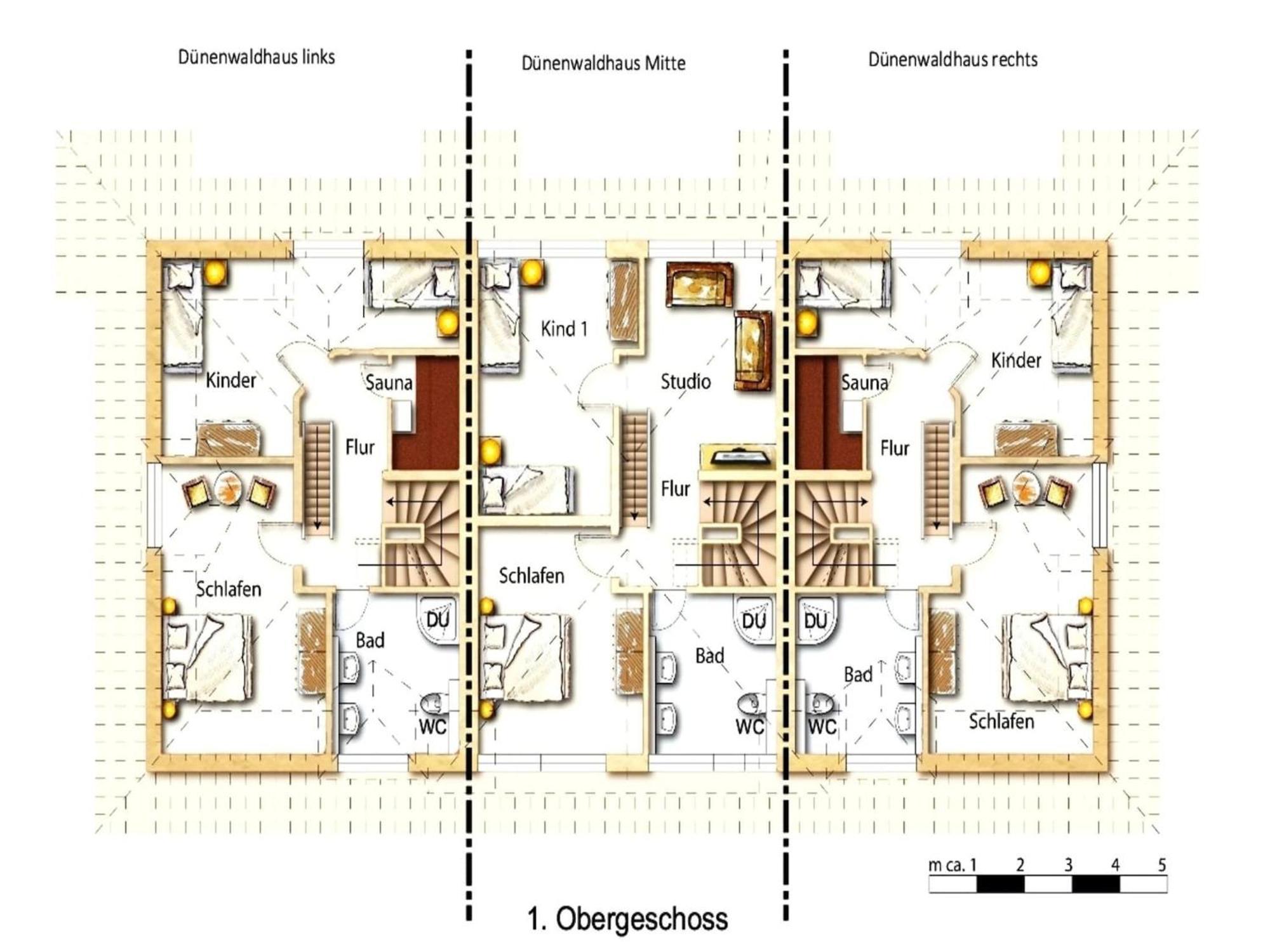 Апартаменты Reihenhaus Duenenwaldhaus Mitte In Трассенхайде Экстерьер фото